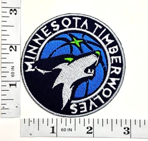 Embroidered Patch - Basketball - NBA - Iron-on - NEW - Minnesota Timberwolves - Picture 1 of 1