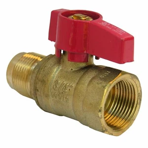 LASCO 10-1621 gerader Gaskugelhahn mit 15/16" Flare und 3/4" Innengewinde Rohreinlass - Bild 1 von 1