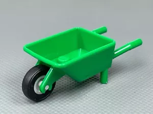LEGO Minifigure Carrello utensili carriola verde 60337 Pneumatico nero - Foto 1 di 7