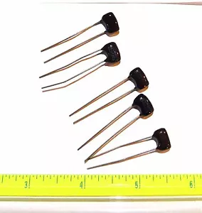 (5x) Cornell CM05 Condensatore mica argentato 500VDC 5% vari pF MIL-C-5 - Foto 1 di 3