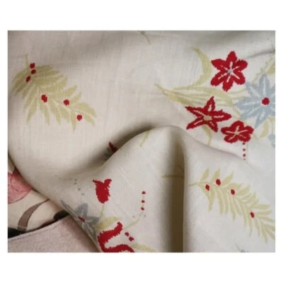 Claremont, The Rosa Bernal Collection, Daisy Design linen fabric 149 cm w x 276 - Image 1 of 4