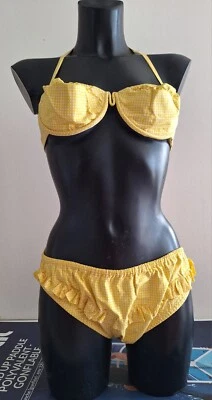 Authentique Maillot De Bain Neuf  Vintage Bikini  1950 Original  Made In France - Photo 1/4