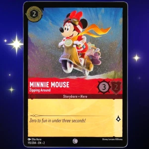 Minnie Mouse Zipping Around - Lámina - Lorcana TCG Rise of the Floodborn #115/204 - Imagen 1 de 3