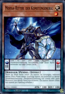 Yugioh CYAC-DE081 Moissa-Ritter, der Kometengeneral  - Bild 1 von 2