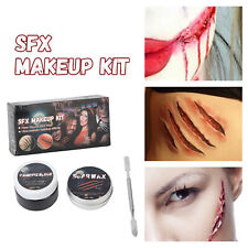 Scar Wax Coagulated Blood Kit Wound Modeling Halloween SFX Makeup Kit HG5