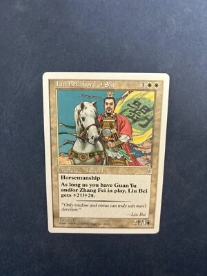 MTG PORTAL THREE KINGDOMS LIU BEI LORD OF SHU NM ENGLISH P3K RARE CREATURE WHITE - Image 1 of 4