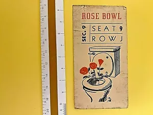 Biglietto vintage fine anni '60 novità Stub Rose Bowl Pasadena, CA - Foto 1 di 3