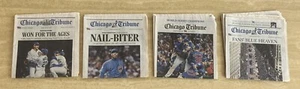 LOTE de Campeones de la Serie Mundial de los Cachorros de Chicago Tribune Periódicos incluido el 3 de noviembre de 2016 - Imagen 1 de 12