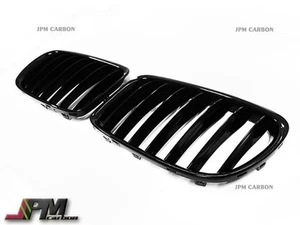 Gloss Black Front Bumper Grill Kidney Grille Fits For 2010-2015 BMW E84 X1 SUV - Picture 1 of 4