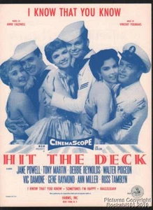 1955 Film (Hit the Deck) Sheet Music - I Know That you Know - Picture 1 of 1