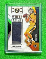 JARED GOFF PATCH CARD SP#/125 LOS ANGELES RAMS 2018 GOLD STANDARD FOOTBALL SP 