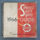 1966 Supertest Safety Service Guide Auto Lubrication Classic Cars Canada