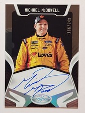 2018 Panini Certified Racing Signatures #CS-MM Michael McDowell Auto #166/249