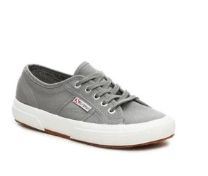 Superga Women's 2750 Cotu Classic Sneaker Grey Sage Lace Up Shoes - Picture 1 of 6