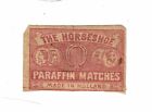 1 Old Holland  early 1900s Matchbox label The Horseshoe Paraffin Matches 58x37mm