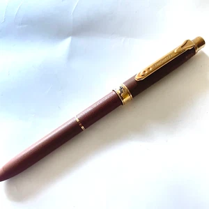 BURBERRY Leder Kugelschreiber schwarz & rot & Druckbleistift Namensgravur - Bild 1 von 9