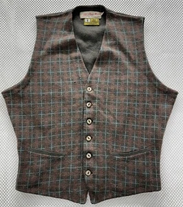 1960’s Lew Ritter Wool Scotland Plaid Wool Vest Men’s  - Picture 1 of 8