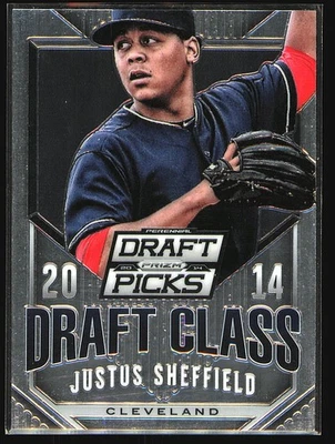 Justus Sheffield 2014 Panini Prizm Draft Picks 2014 Draft Class #29 Indians - Image 1 of 2