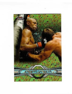 2013 Topps Finest UFC Gold Refractor Anderson Silva - Image 1 of 2