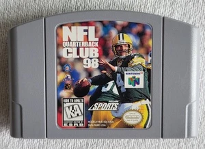 Nintendo 64 N64 NFL Quarterback Club 98 Cartridge Game Very Good Condition 1998 - Picture 1 of 8