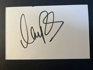 RAY PARLOUR - FORMER ARSENAL FOOTBALLER - SIGNED WHITE CARD - Picture 1 of 1