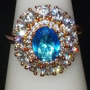 RBP2980 Lab-Created Blue Zircon Sz6 - Picture 1 of 5