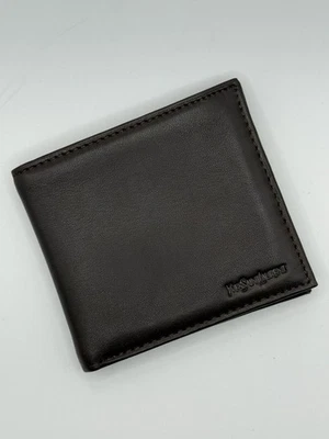 Yves Saint Laurent YSL Mens Bi Fold Wallet Leather Dark Brown NEW - Image 1 of 4