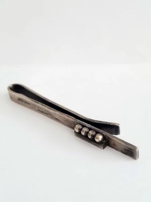 Винтажная модернистская заколка для денег/галстука Georg Jensen из стерлингового серебра США - Изображение 1 из 4