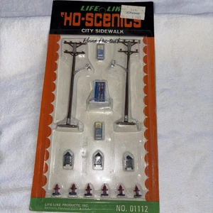 Life Like HO Scenics City Sidewalk 1112 NOS Vintage handbemalt Zubehör - Bild 1 von 4