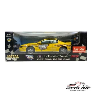 🇺🇸Sun Star 2001 Monte Carlo SS Brickyard 400 Pace Car AMARILLO 1:18 C1🇺🇸 - Imagen 1 de 6
