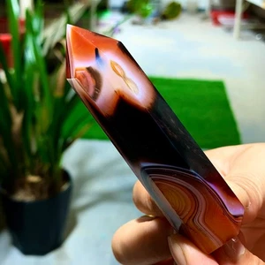88G Natural and beautiful agate obelisk crystal tower for healing - Picture 1 of 18