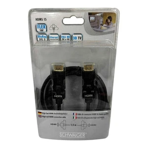 HDMS15 Schwaiger HDMI 90° Plug with Ethernet 1.5M - Imagen 1 de 1