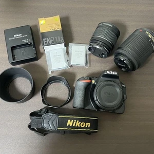 Nikon D5600 DSLR Camera with 18-55mm VR Lens, Extra Battery, SD Card, Two Lense - Picture 1 of 12