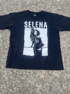 Official Selena Quintanilla Women’s Size Large L Black Cotton T-Shirt - Picture 1 of 3