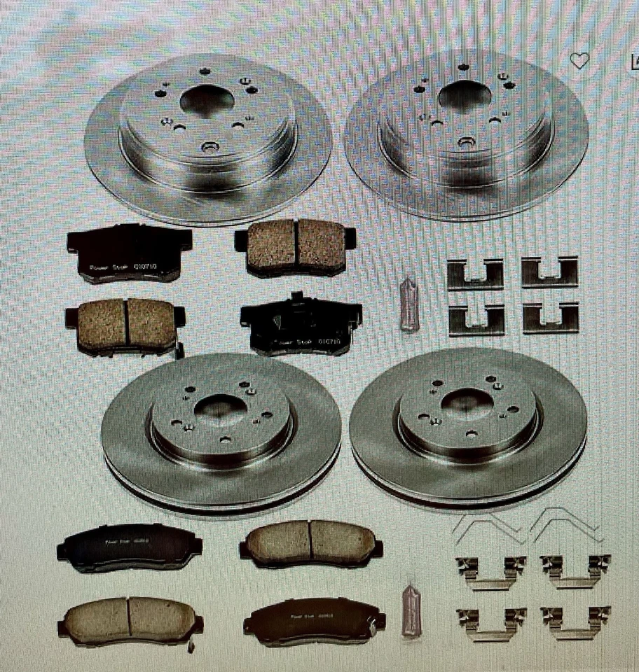 Kit de substituição de rotor e pastilha de freio de rocha automática mais 2 ferramentas de desempenho - Imagem 1 de 1