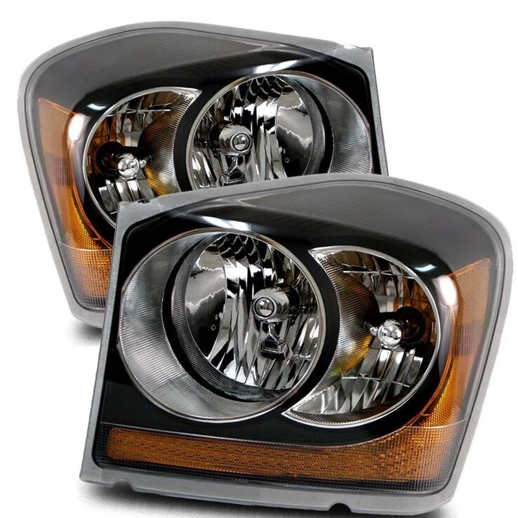 Faro carcasa negro para Dodge Durango 04-06 lente cristalina lámpara estilo OE Foto 1 de 1