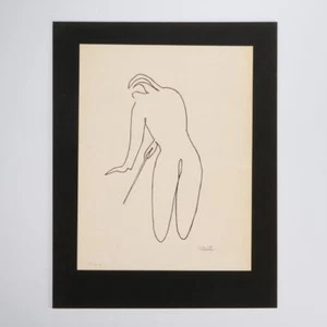 Ben Wolf Klavier Philadelphia Kunst Musik Orchester Dirigent signiert 1 Strichzeichnung - Bild 1 von 4