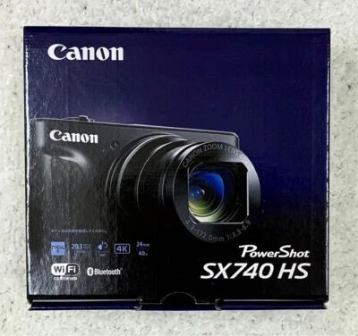 Canon PowerShot SX740 HS Silver Compact Digital Camera Zoom Lens Box JPN - Image 1 of 4