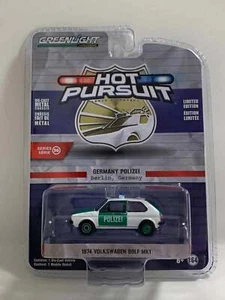 Greenlight Hot Pursuit 1:64 1974 Volkswagen Golf MK1 German Polizei 42930B CHASE - Picture 1 of 1