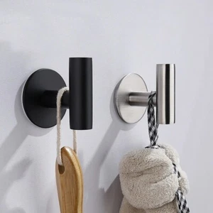3 PCS Strong Self Adhesive Hooks Stick on Wall Door Kitchen/Bathroom - Picture 1 of 10