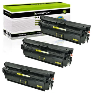 3PK CF362X Yellow Toner Compatible with HP 508X LaserJet MFP M577Z M577f M577c - Photo 1/24