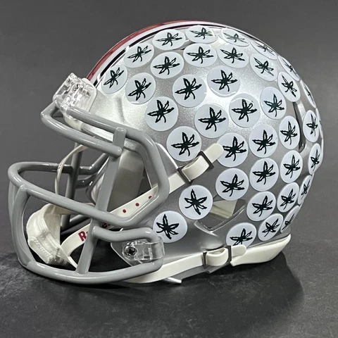 Ohio State Buckeyes Mini Helmet Riddell NCAA Speed Football Silver *NO BOX Cover