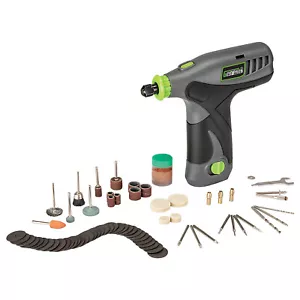 GENESIS GLRT08B-65 8-Volt Li-Ion Rotary Tool with 65-Piece Accessory Set - Picture 1 of 8