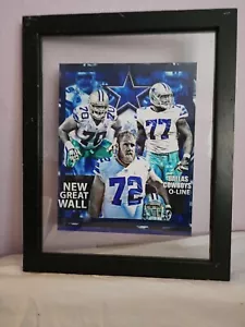 2017 Dallas Cowboys 8"x10" 2017 "Great Wall" Tyron Smith Zack Martin Frederick - Picture 1 of 4