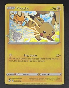 Pikachu 49/195 Cosmos Holo (timbro fiocco di neve) quasi nuovo argento tempesta Pokemon spedizione VELOCE - Foto 1 di 10