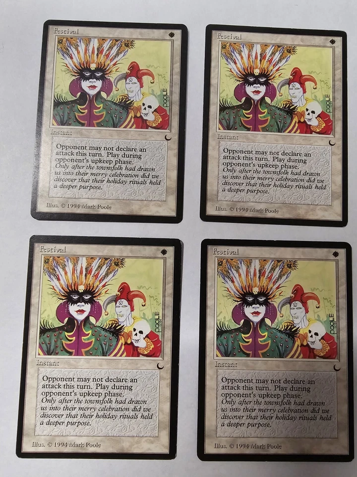 MTG Magic: The Gathering The Dark 4X Festival MP Playset - Image 1 of 1
