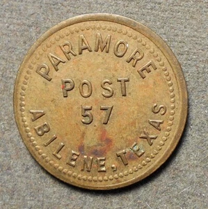 Abilene, Texas, Paramore Post 67   (Blank). Brass, 23mm - Picture 1 of 2