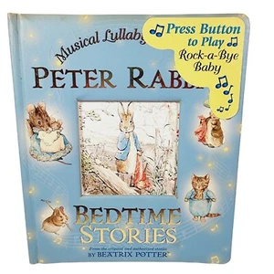 2002 Peter Rabbit Bedtime Stories Musical Lullaby Treasury Board Book B. Potter - Picture 1 of 7