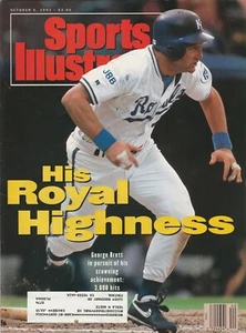 10-5-92 Sports Illustrated Kansas City Royals George Brett en cubierta béisbol - Imagen 1 de 1