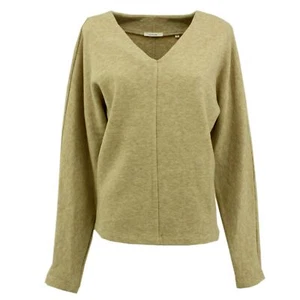 OPUS Damen langarm Pullover Pulli GAVINI mit V-Ausschnitt beige 28303 - Picture 1 of 2